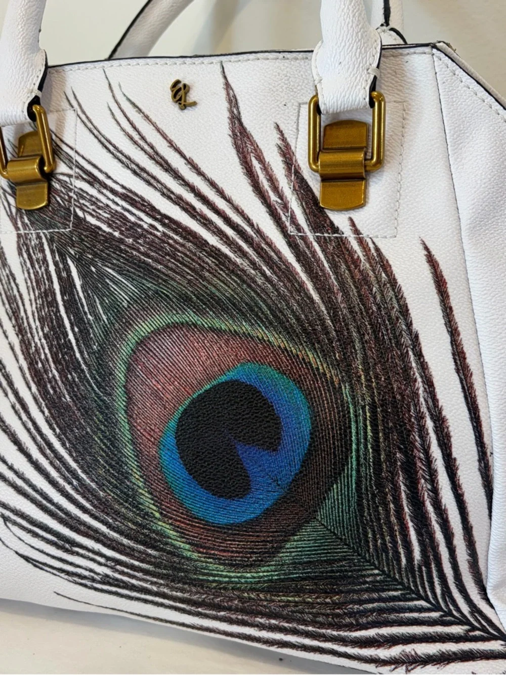 Elliot Lucca  Vegan Leather Peacock Satchel
